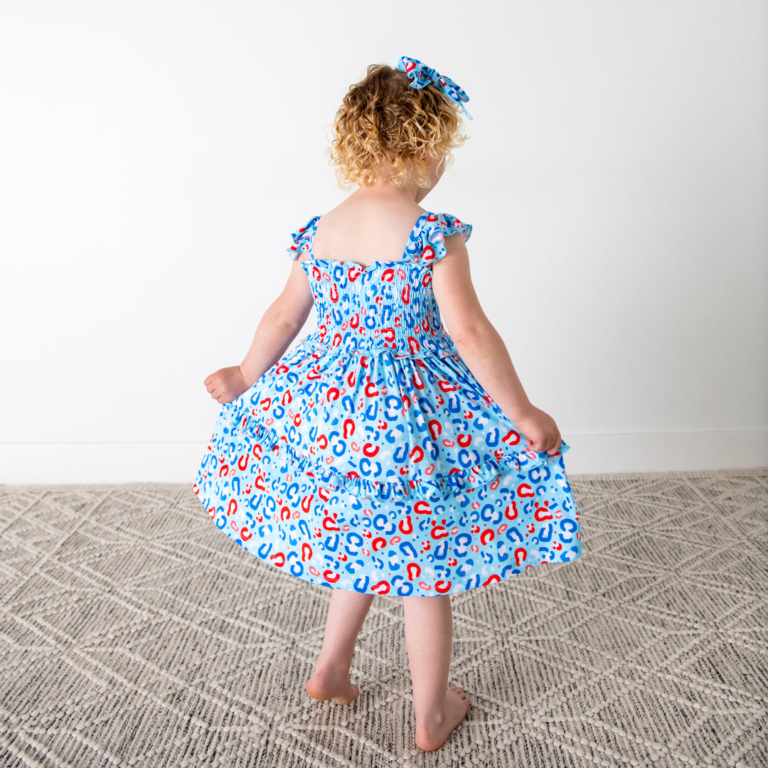 Kinsley Leopard SMOCKED DRESS - Gigi and Max
