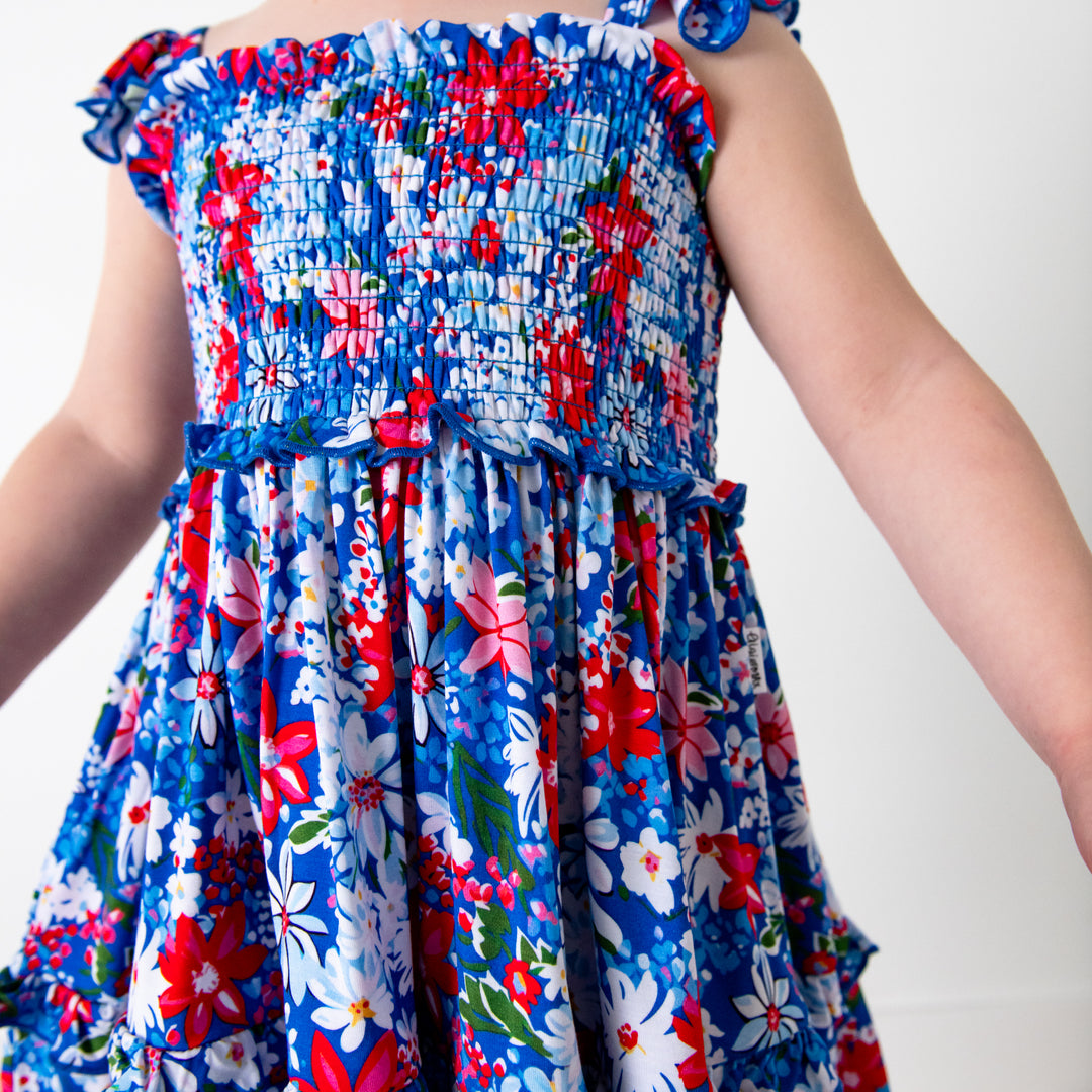 Presley Floral SMOCKED DRESS - Gigi and Max