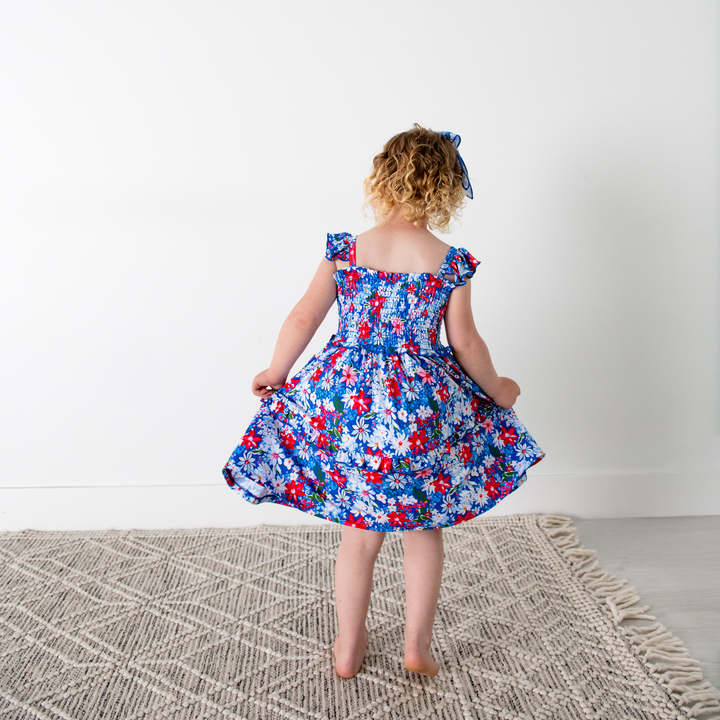 Presley Floral SMOCKED DRESS - Gigi and Max