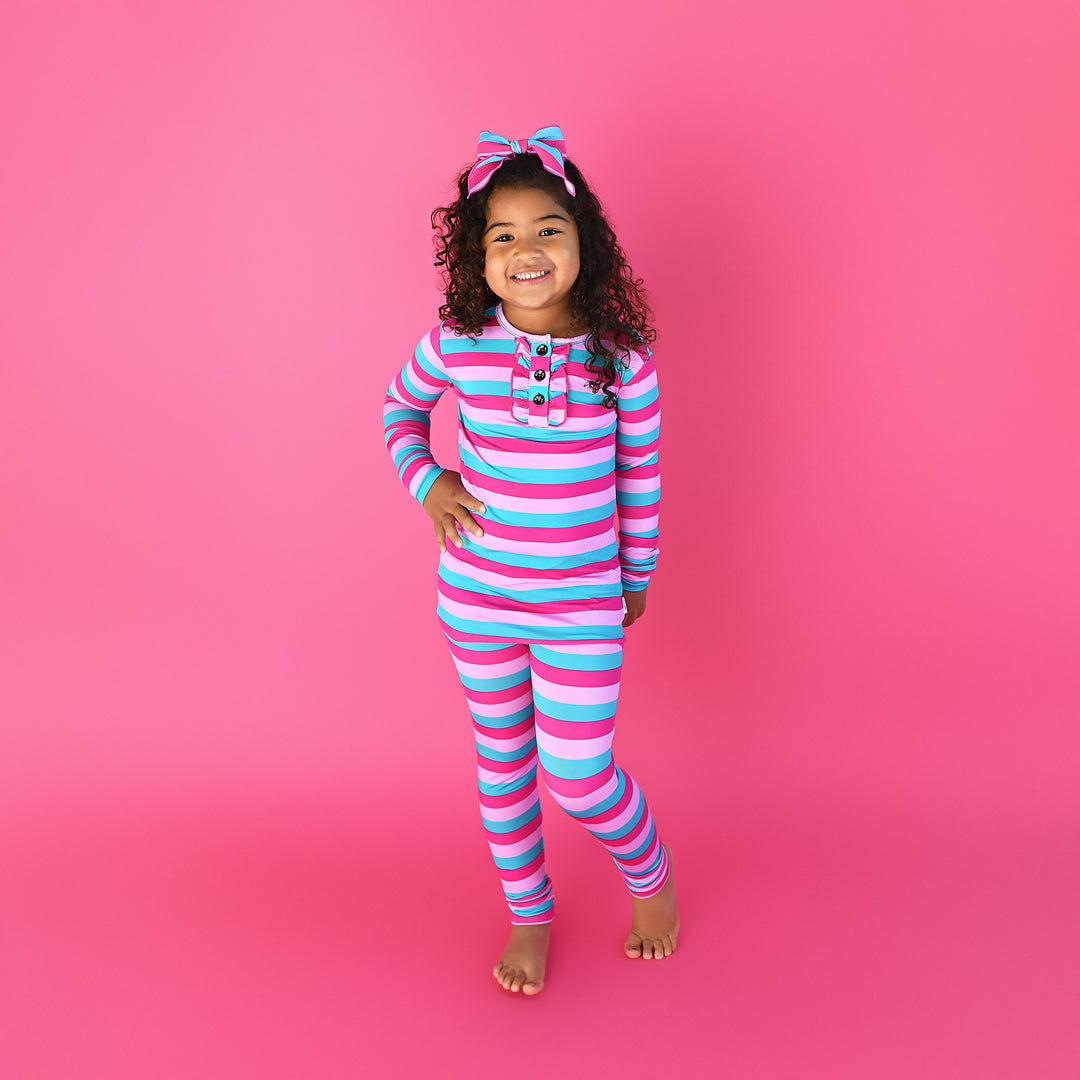 Maddie Stripe RUFFLE TWO PIECE - Gigi and Max