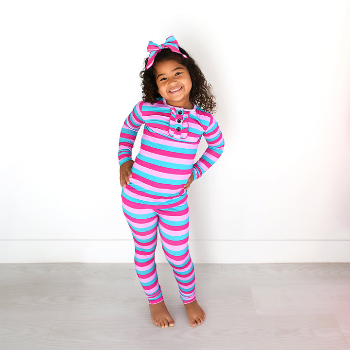 Maddie Stripe RUFFLE TWO PIECE - Gigi and Max