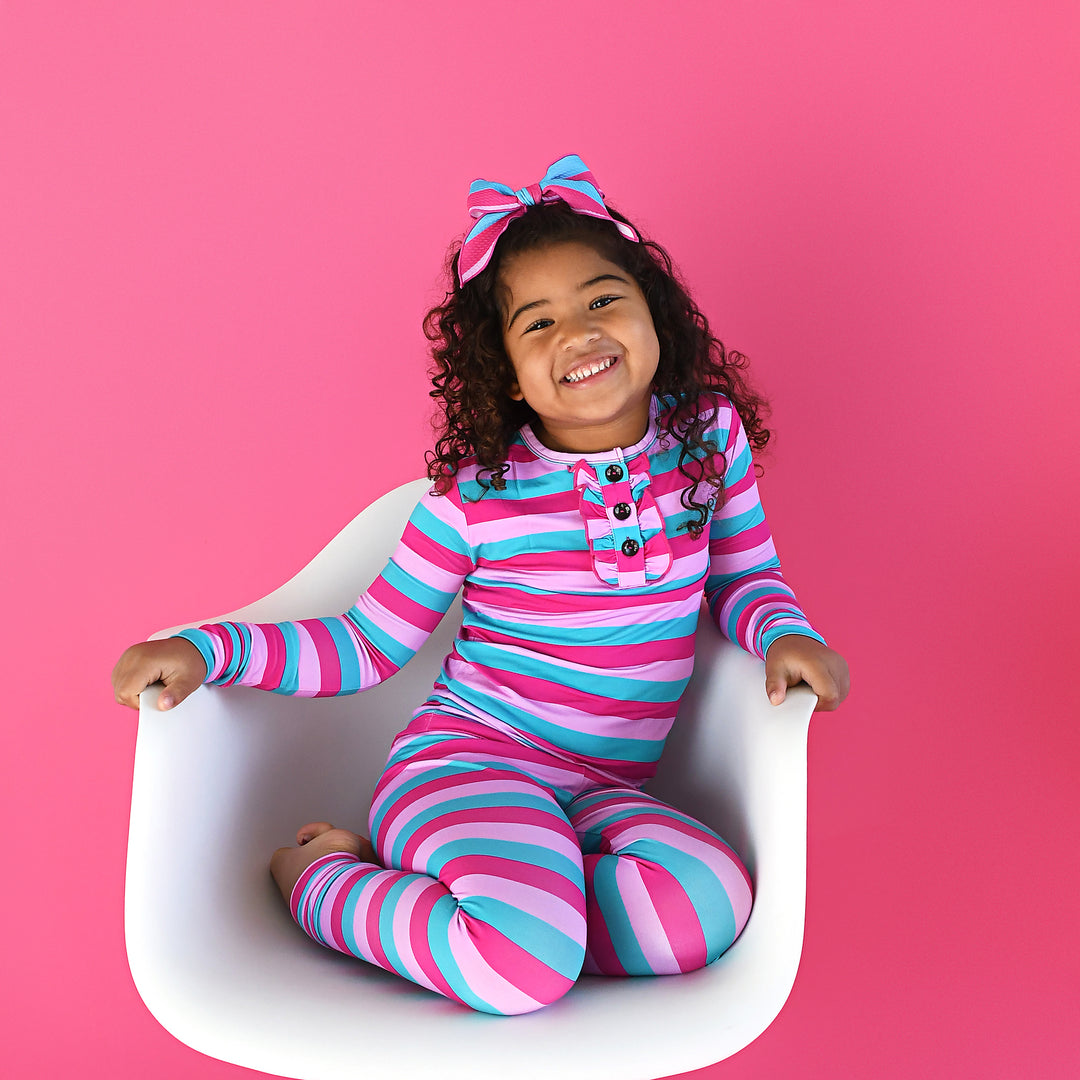 Maddie Stripe RUFFLE TWO PIECE - Gigi and Max