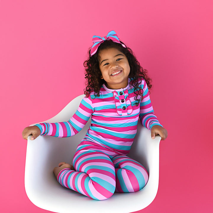 Maddie Stripe RUFFLE TWO PIECE - Gigi and Max