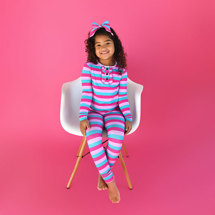 Maddie Stripe RUFFLE TWO PIECE - Gigi and Max