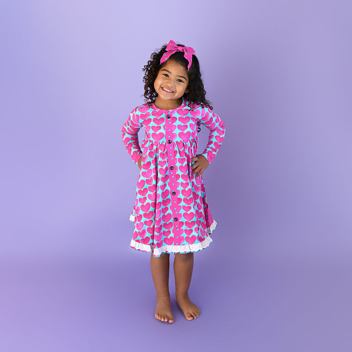Cora BUTTON DRESS - Gigi and Max