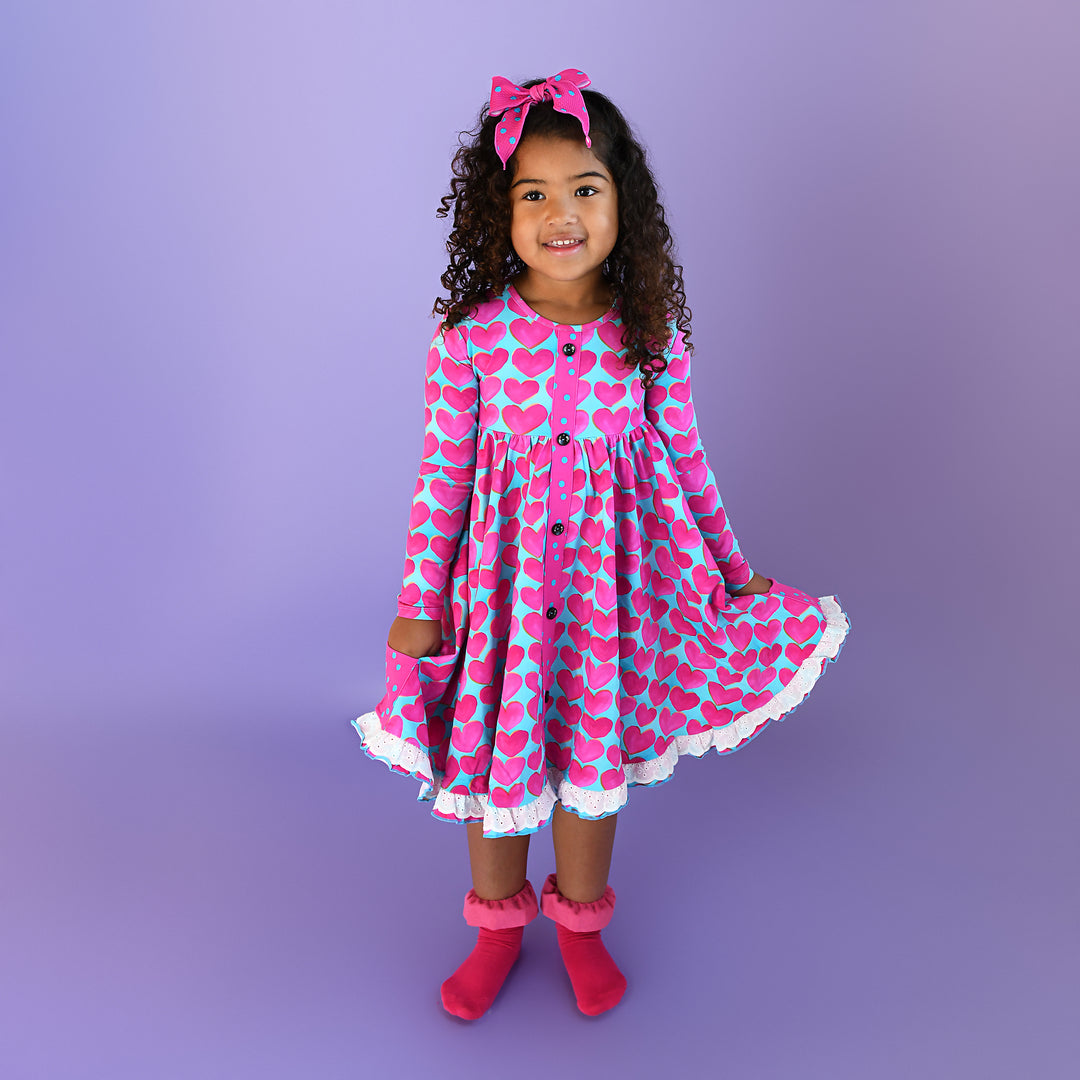 Cora BUTTON DRESS - Gigi and Max