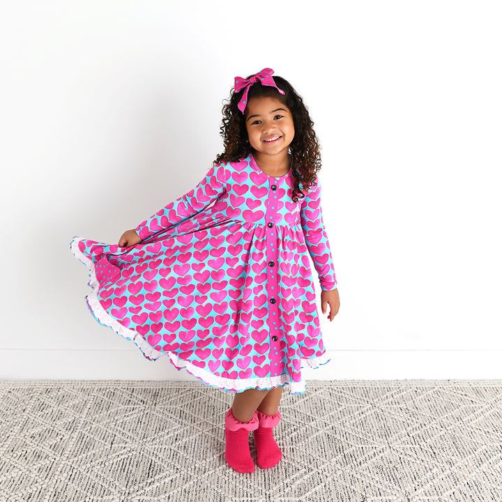 Cora BUTTON DRESS - Gigi and Max