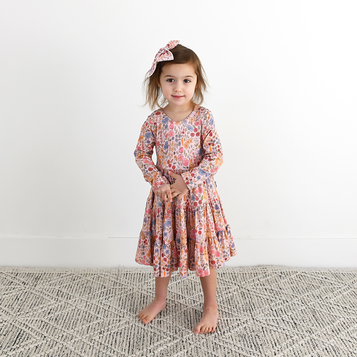 Meadow Floral Bunny SWING DRESS - Gigi and Max