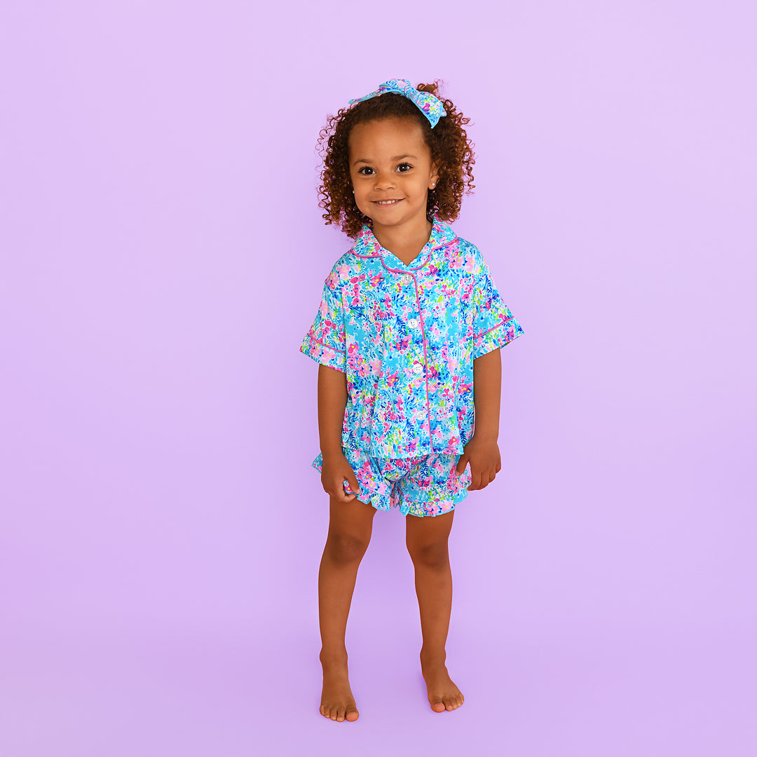 Ella RUFFLE LOUNGE SHORT SET - Gigi and Max