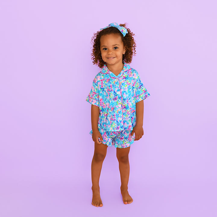 Ella RUFFLE LOUNGE SHORT SET - Gigi and Max