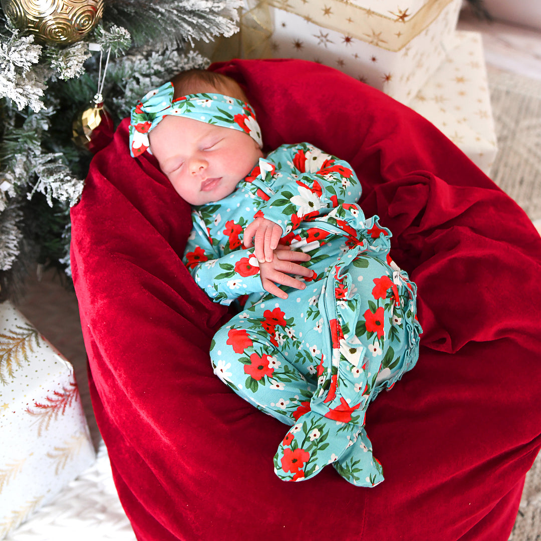 Elsa Floral TOPKNOT HEADBAND - Gigi and Max