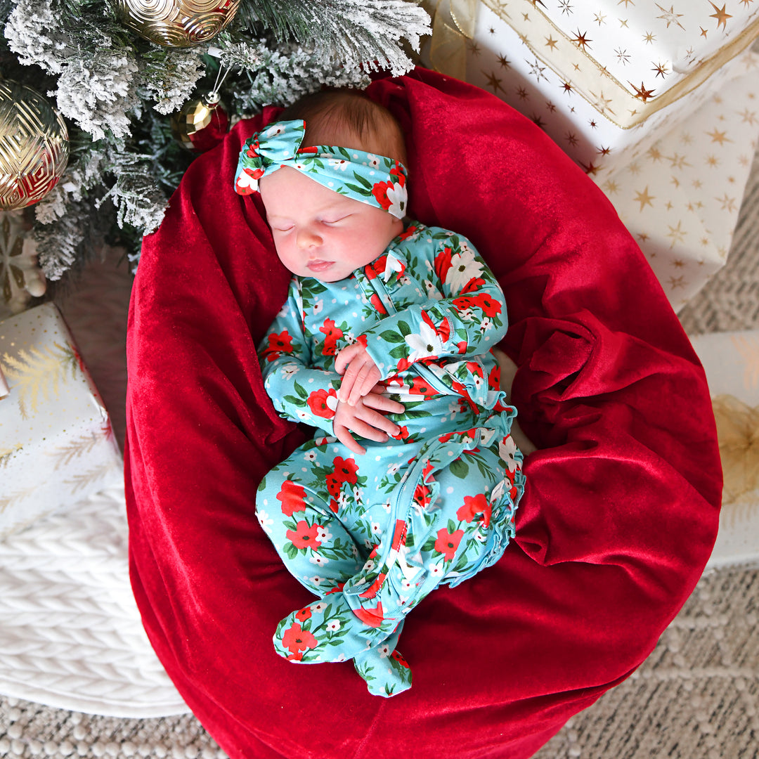 Elsa Floral TOPKNOT HEADBAND - Gigi and Max