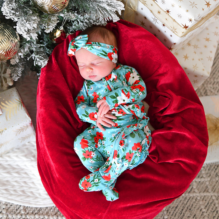 Elsa Floral TOPKNOT HEADBAND - Gigi and Max