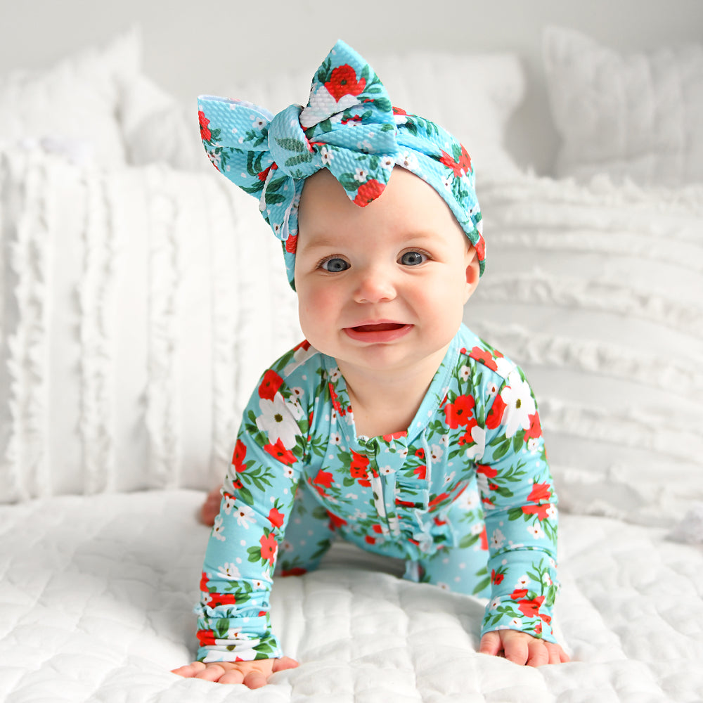 Elsa Floral RUFFLE ZIP - Gigi and Max