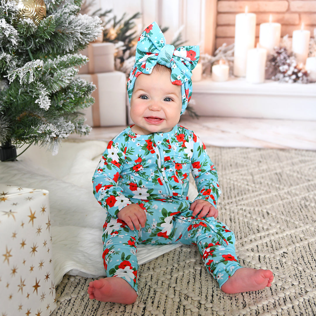 Elsa Floral RUFFLE ZIP - Gigi and Max