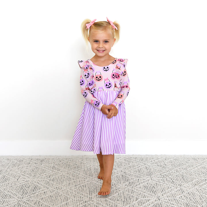 Emmy RUFFLE LONG SLEEVE DRESS