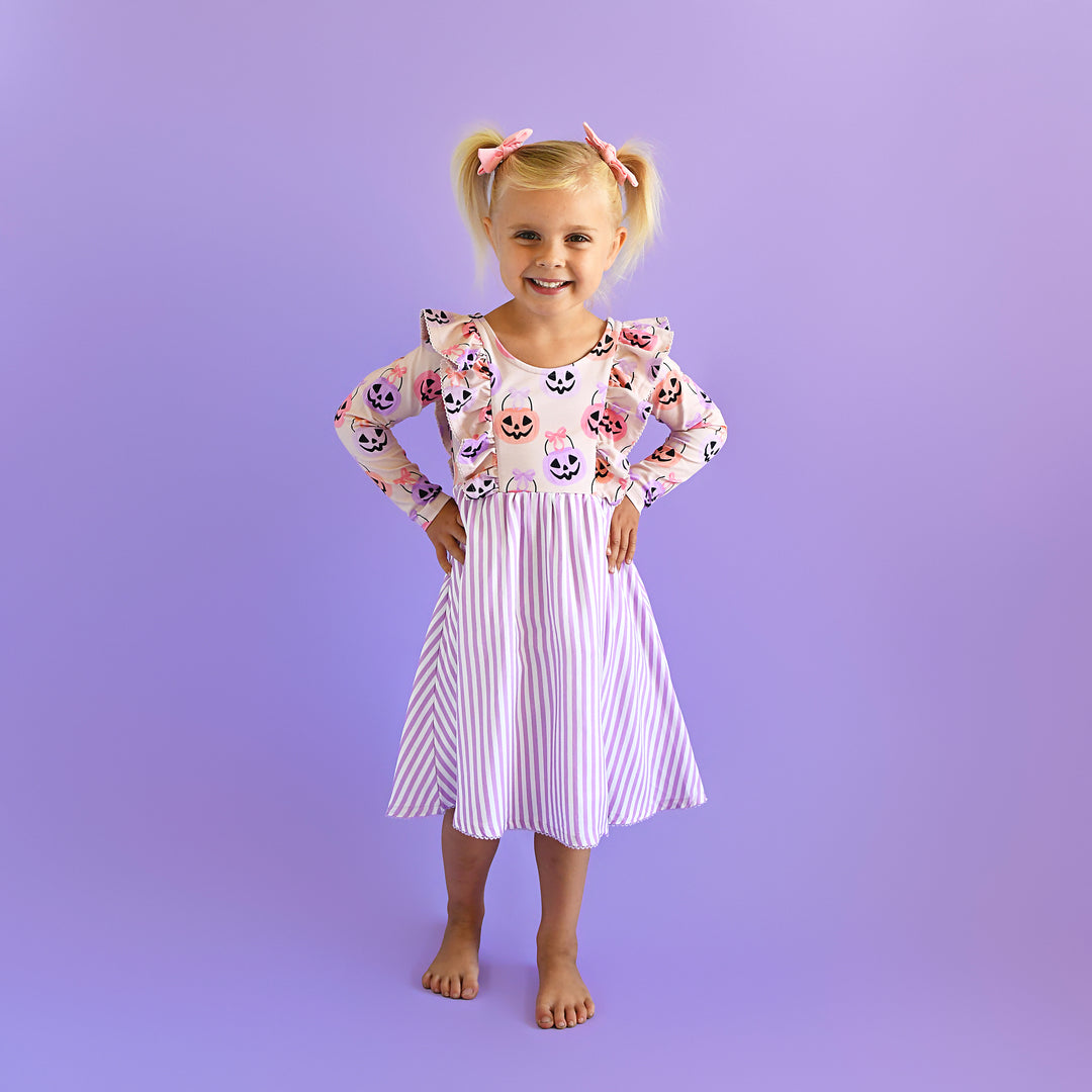 Emmy RUFFLE LONG SLEEVE DRESS