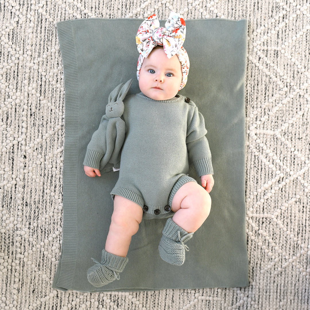 Eucalyptus KNIT BOOTIES - Gigi and Max