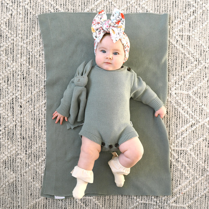 Oatmeal KNIT BOOTIES - Gigi and Max