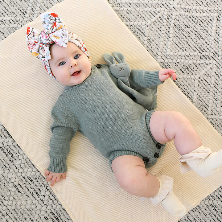 Oatmeal KNIT BOOTIES - Gigi and Max