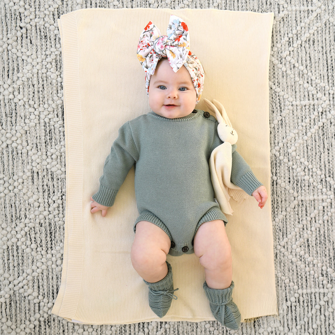 Eucalyptus KNIT BOOTIES - Gigi and Max