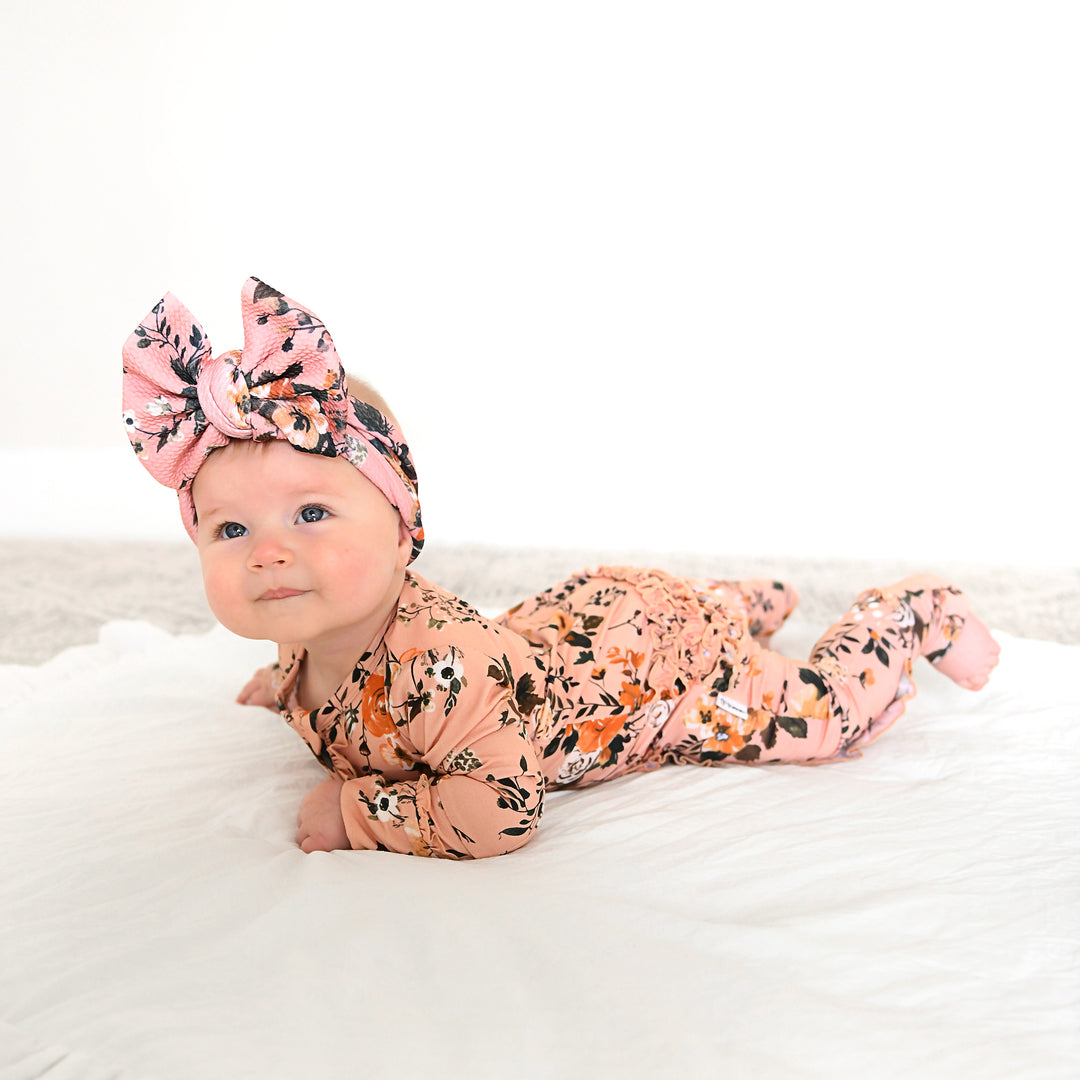 Flora Light Pink RUFFLE ZIP - Gigi and Max