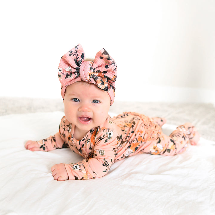 Flora Light Pink RUFFLE ZIP - Gigi and Max