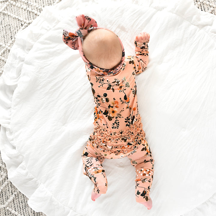 Flora Light Pink RUFFLE ZIP - Gigi and Max