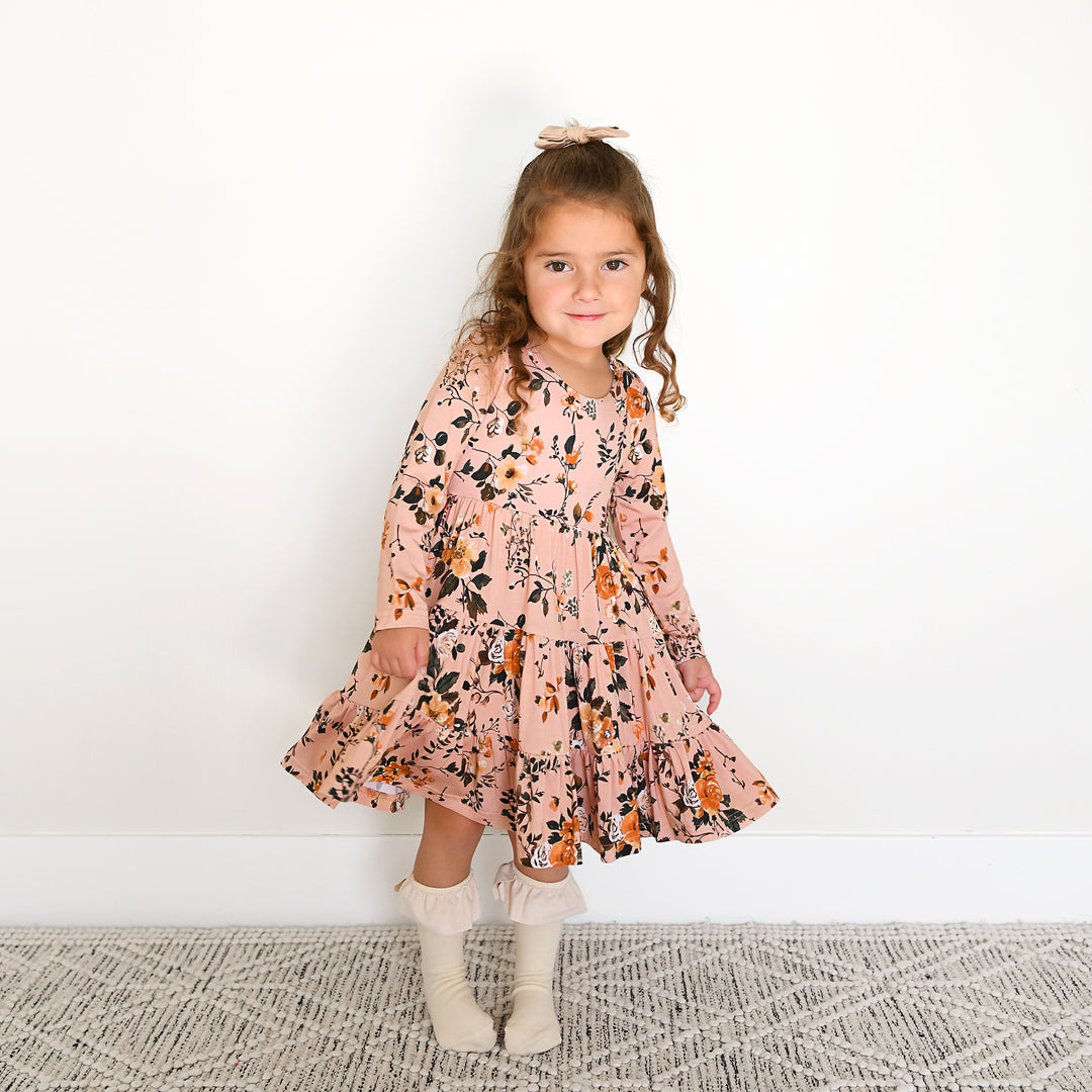 Flora Light Pink SWING DRESS - Gigi and Max