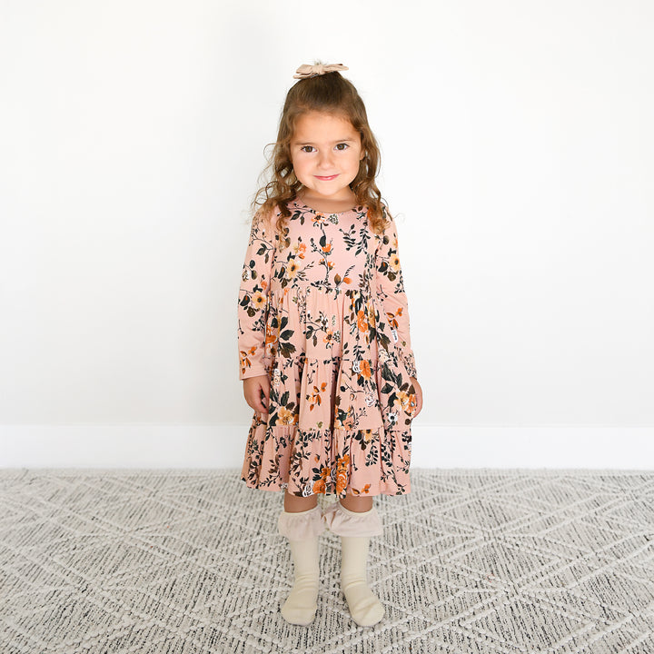 Flora Light Pink SWING DRESS - Gigi and Max