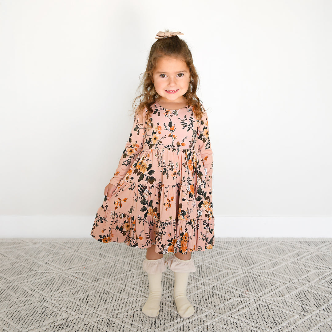 Flora Light Pink SWING DRESS - Gigi and Max