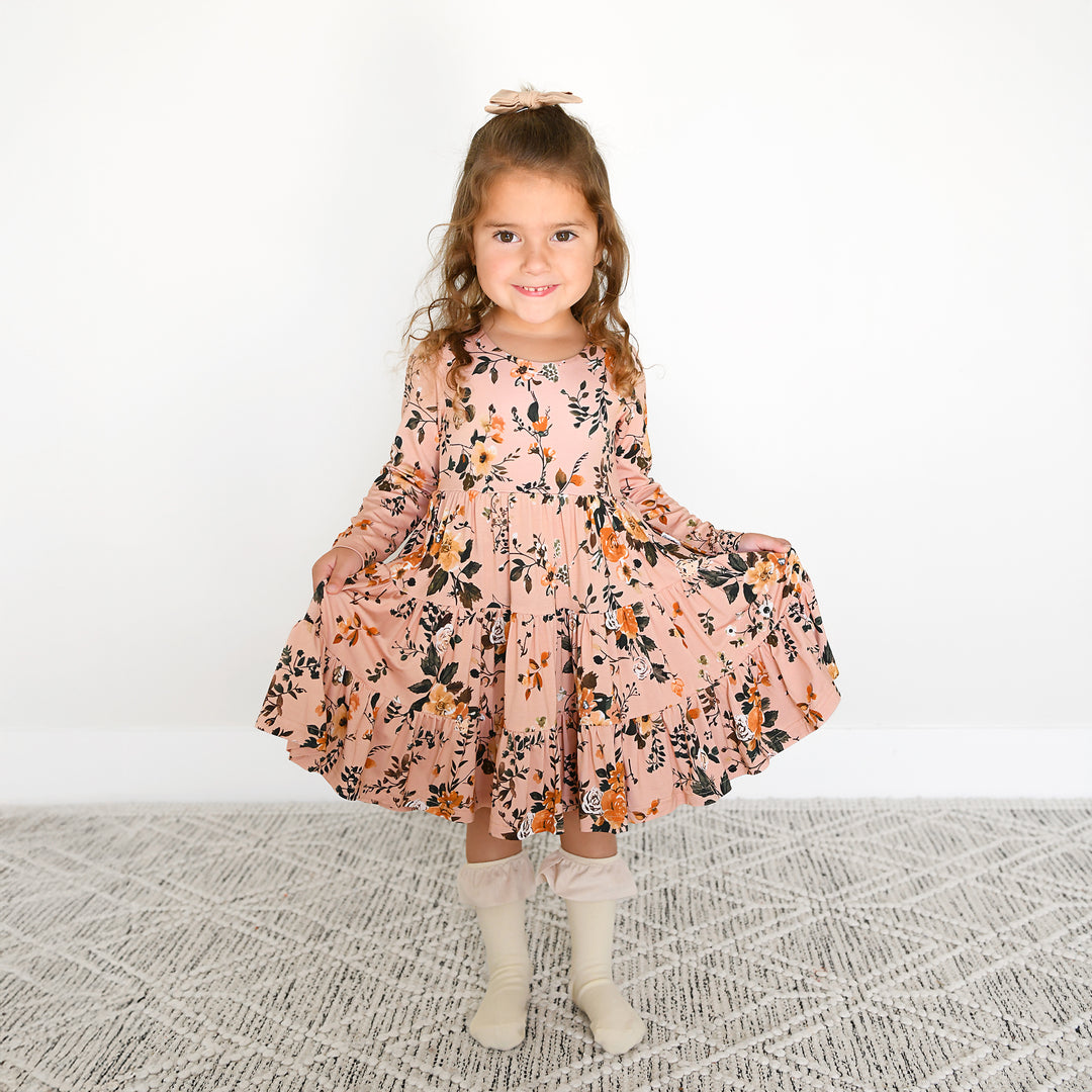 Flora Light Pink SWING DRESS - Gigi and Max