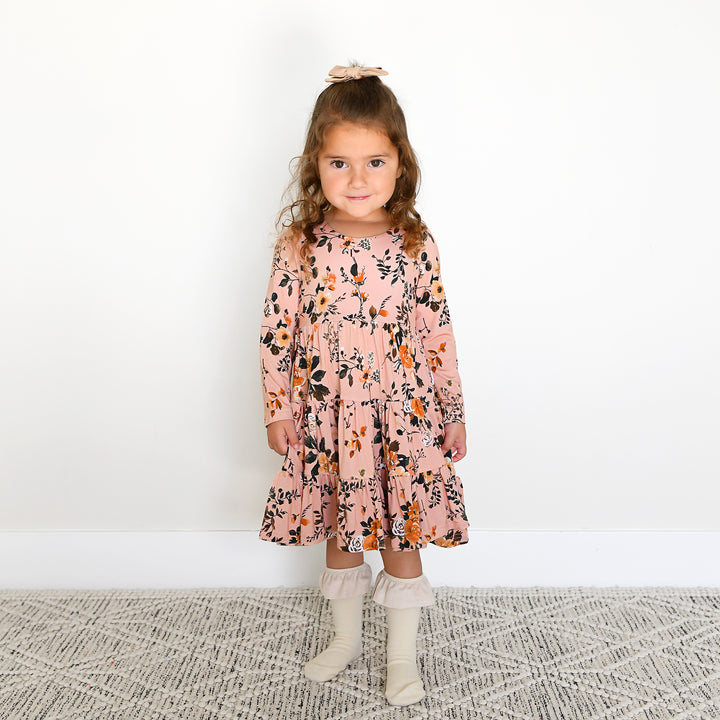 Flora Light Pink SWING DRESS - Gigi and Max
