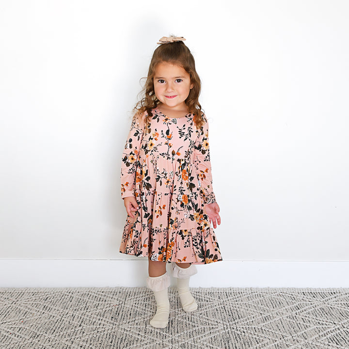 Flora Light Pink SWING DRESS - Gigi and Max