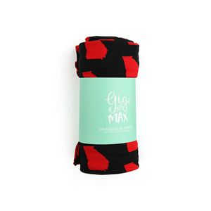 Georgia Black & Red SWADDLE - Gigi and Max