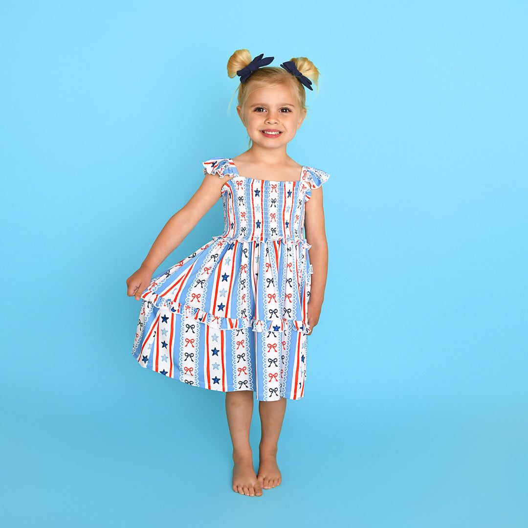 Jackie SMOCKED DRESS - Gigi and Max