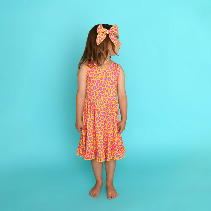 Kelly Leopard TANK TWIRL DRESS - Gigi and Max