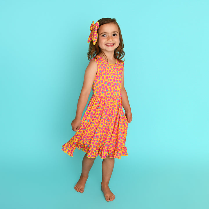 Kelly Leopard TANK TWIRL DRESS - Gigi and Max