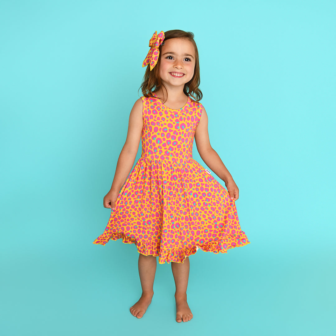 Kelly Leopard TANK TWIRL DRESS - Gigi and Max