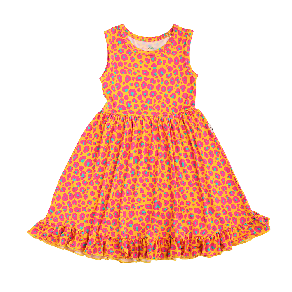 Kelly Leopard TANK TWIRL DRESS - Gigi and Max