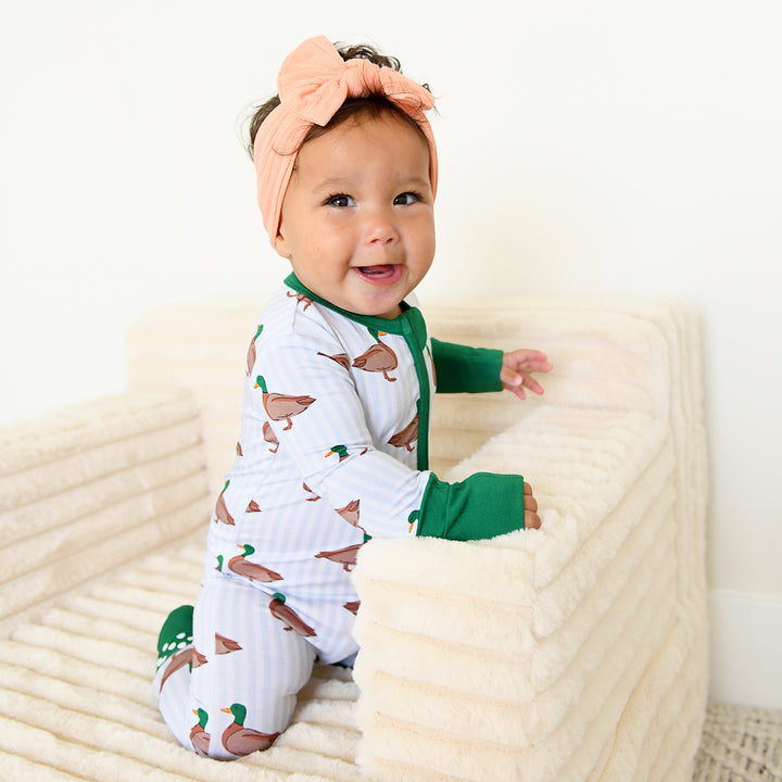 Light Orange SOFT NYLON ELASTIC HEADBAND - Gigi and Max