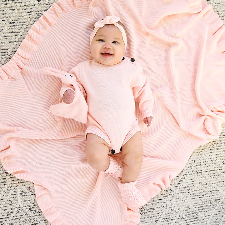 Light Pink KNIT BOOTIES - Gigi and Max