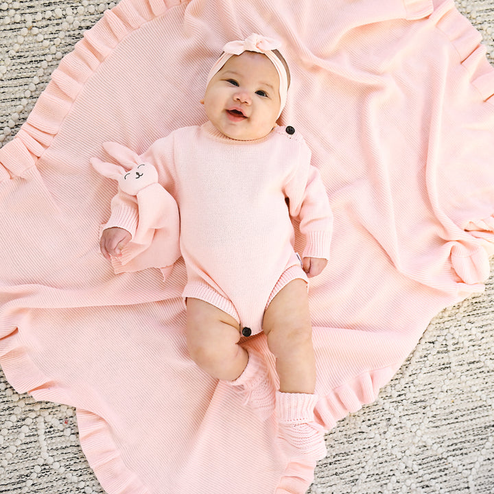 Light Pink KNIT BOOTIES - Gigi and Max