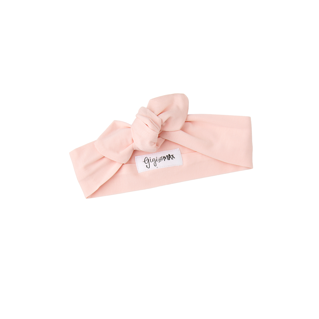 Light Pink TOPKNOT HEADBAND - Gigi and Max