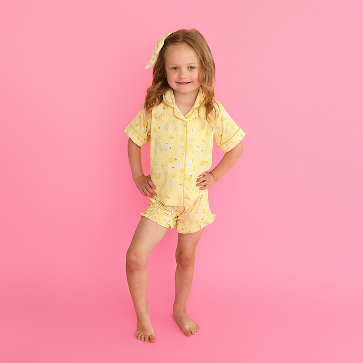 Lola RUFFLE LOUNGE SHORT SET