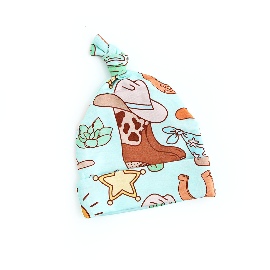 Luke Blue Western KNOT HAT - Gigi and Max