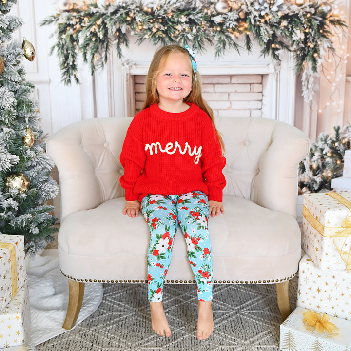 Elsa Floral LEGGINGS - Gigi and Max