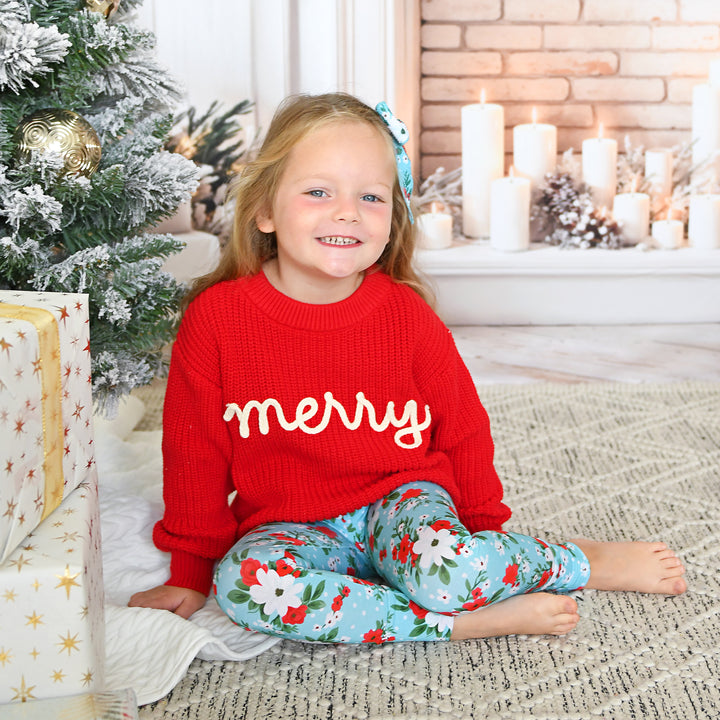 Elsa Floral LEGGINGS - Gigi and Max