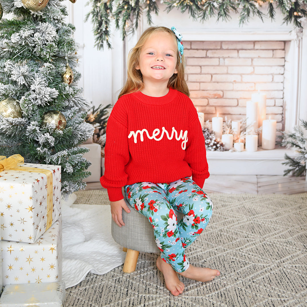 Elsa Floral LEGGINGS - Gigi and Max