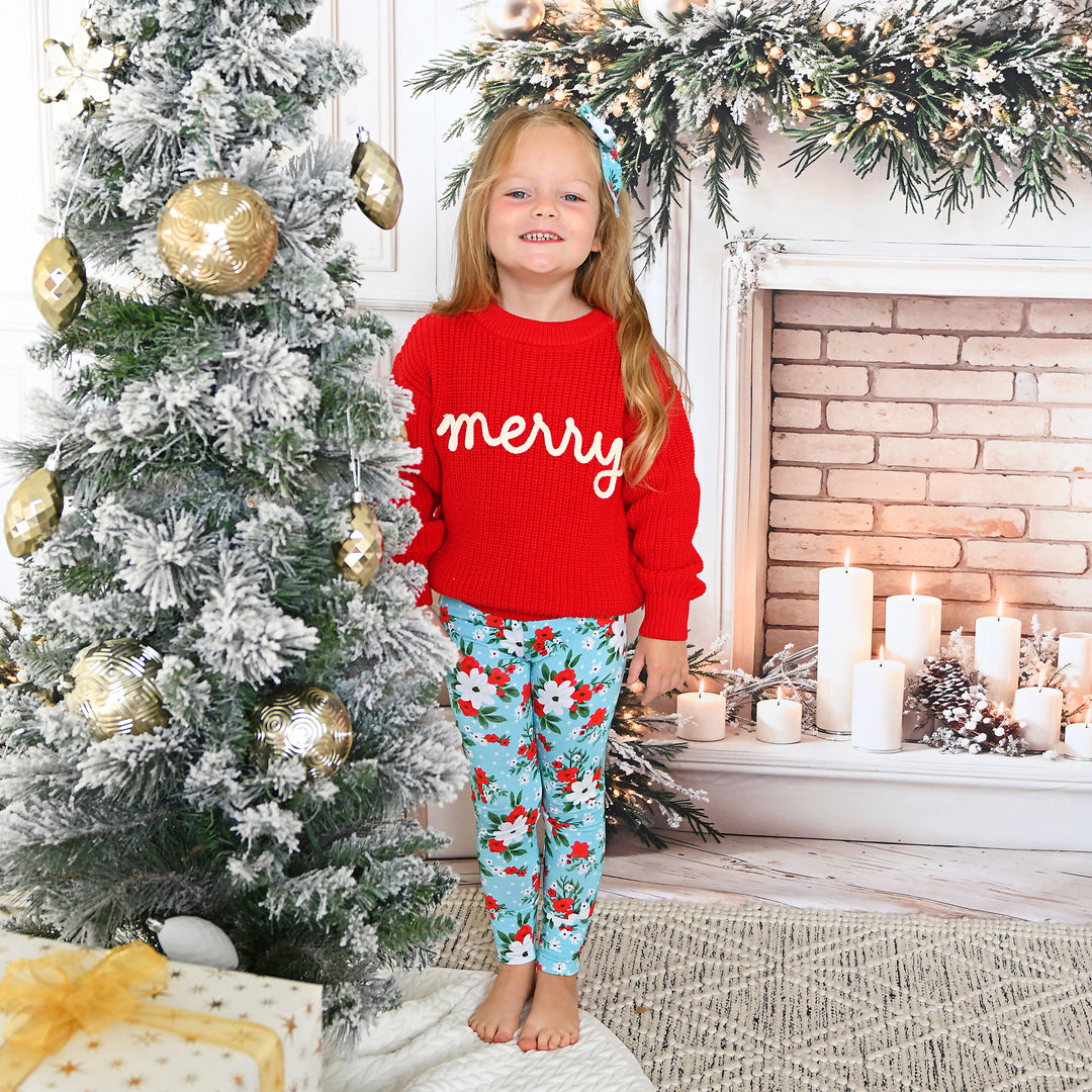 Elsa Floral LEGGINGS - Gigi and Max